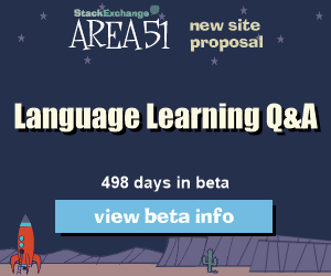 Stack Exchange Q&A site proposal: Language Learning